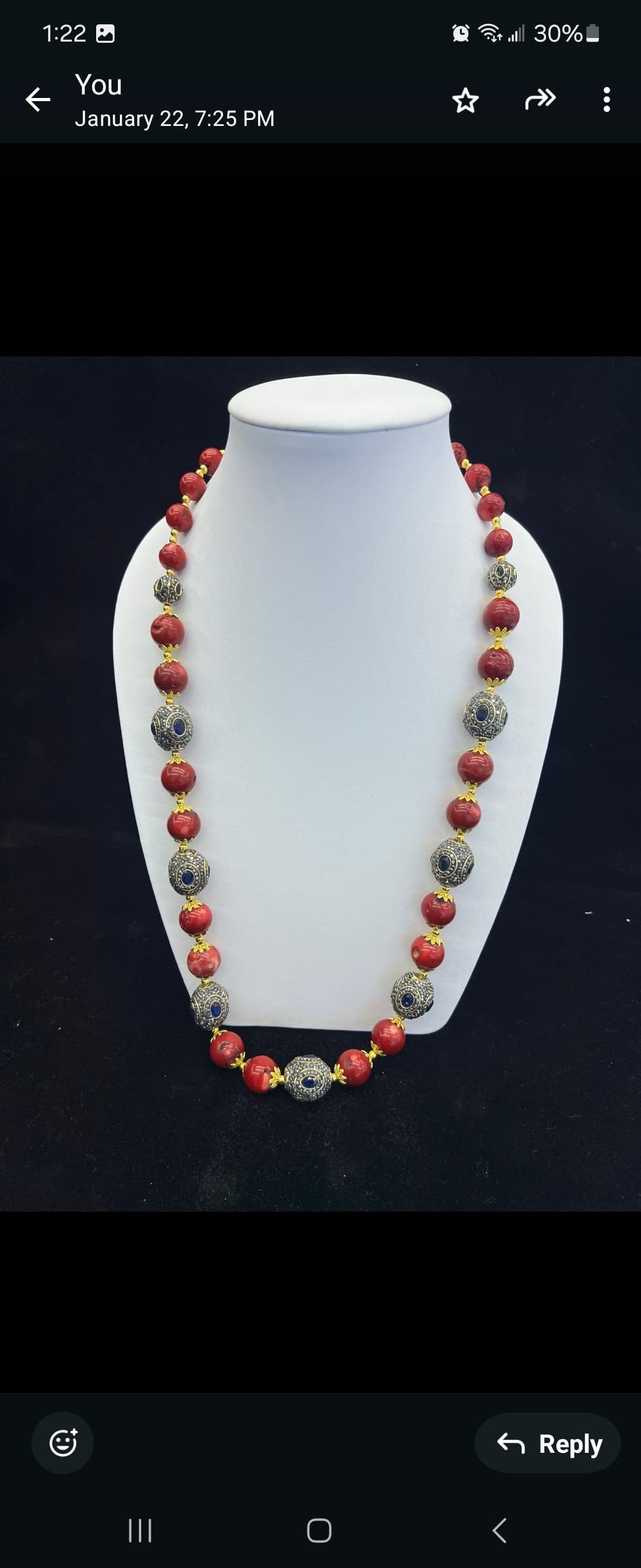 Mid Length Chain with Hydra Beads and CZ Beads