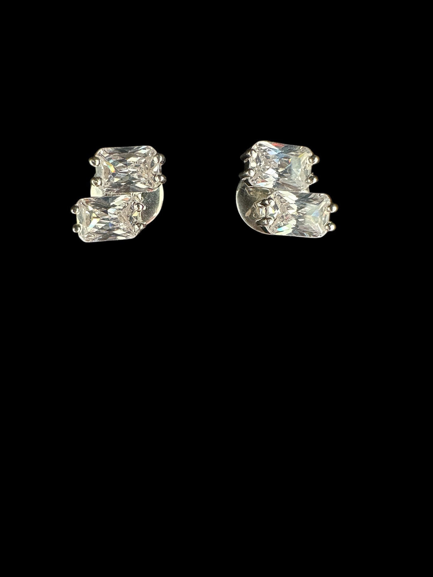 Cute 92.5 Sterling Silver Stone Earrings