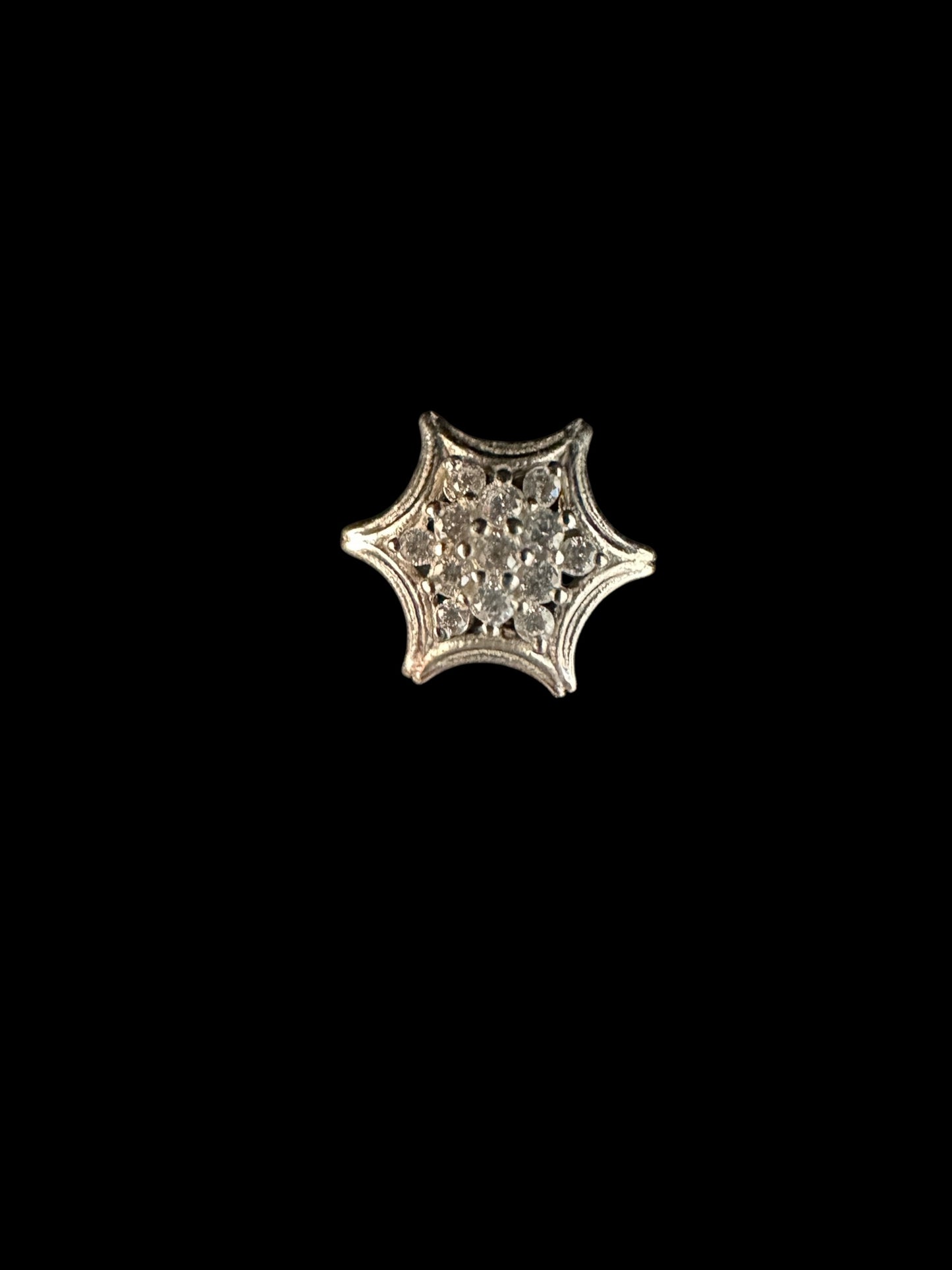 92.5 Sterling Silver Star Earrings