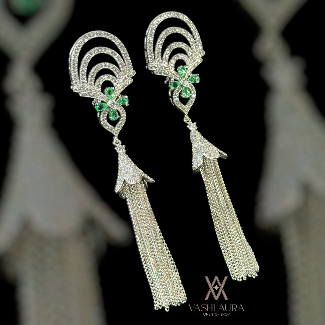 Glamorous Dazzling Long Earrings