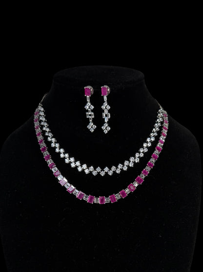 Dual layered elegant neckset