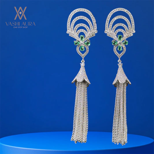 Glamorous Dazzling Long Earrings